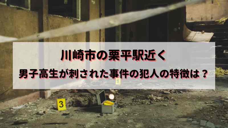 川崎市の小田急栗平駅近くで男子高校生を刺した犯人の特徴は？男で服装や身長は？